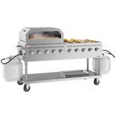 72 in. Commercial Outdoor Propane Gas Grill with 36 in. Pizza Oven in Stainless-Steel (CGKIT7-P36)